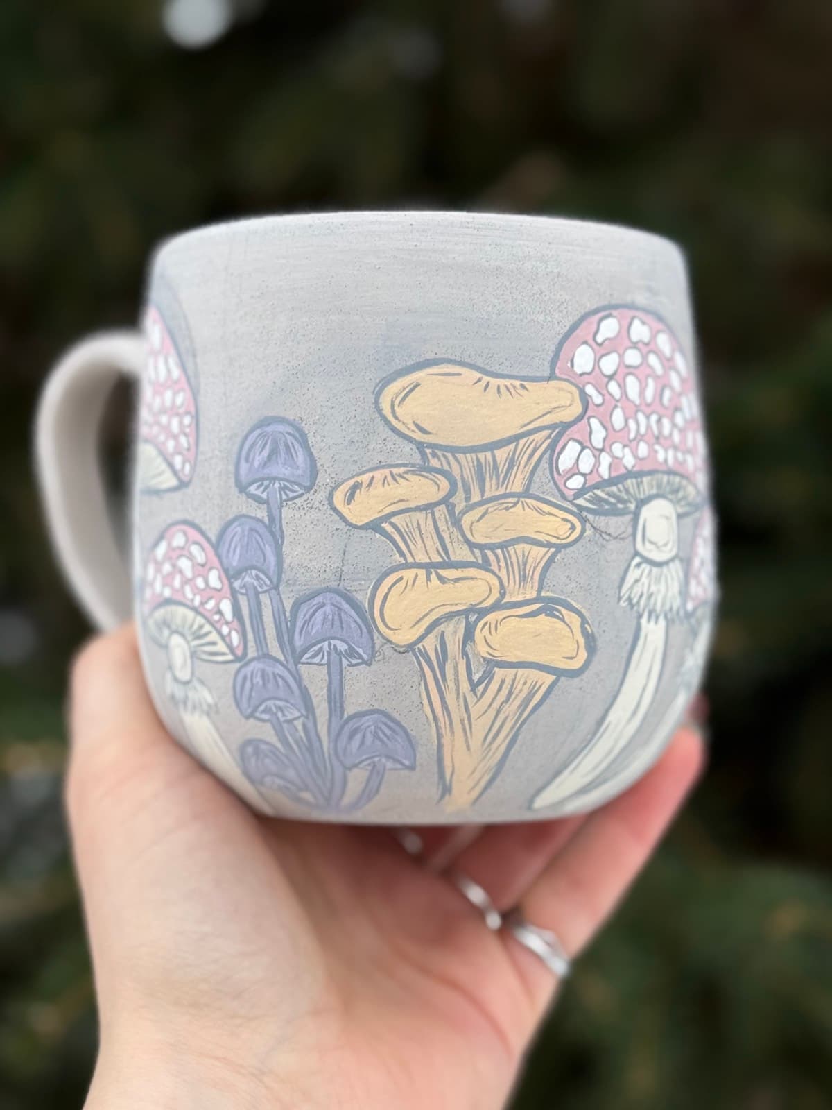 Mushroom mug work in progress