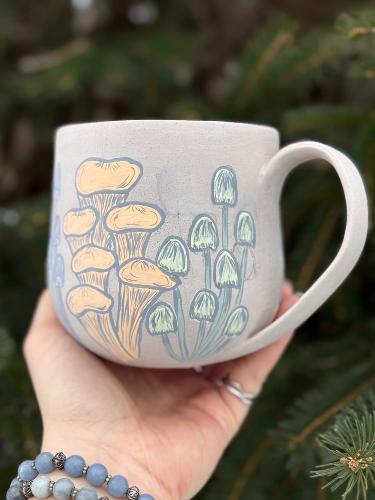 Mushroom mug work in progress