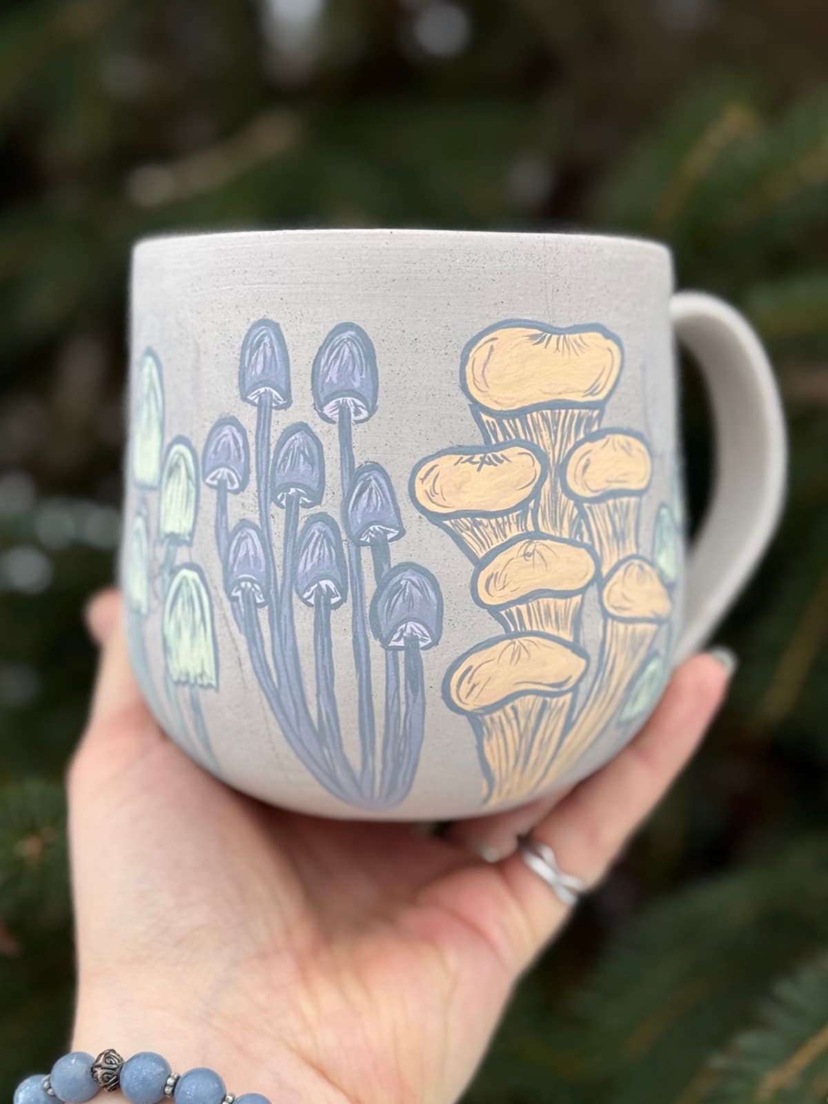 Mushroom mug work in progress